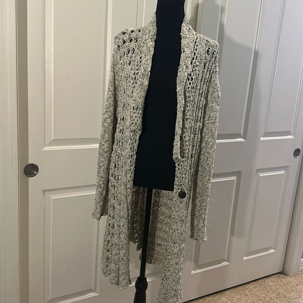 Soft surroundings crochet cardigan